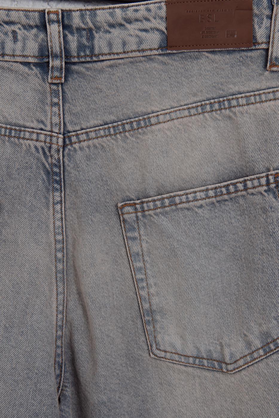 BSL Women Balloon Baggy Denim Trousers - Santiago Tianguistenco