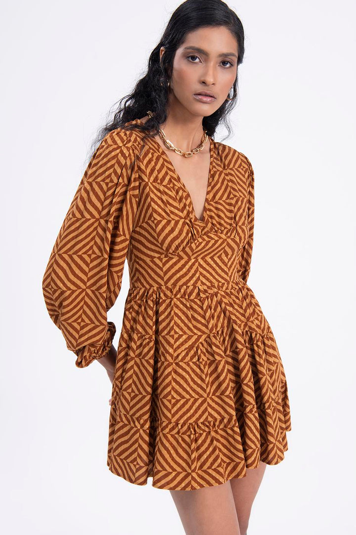 BSL Women Balloon sleeve mini dress - Las Maravillas