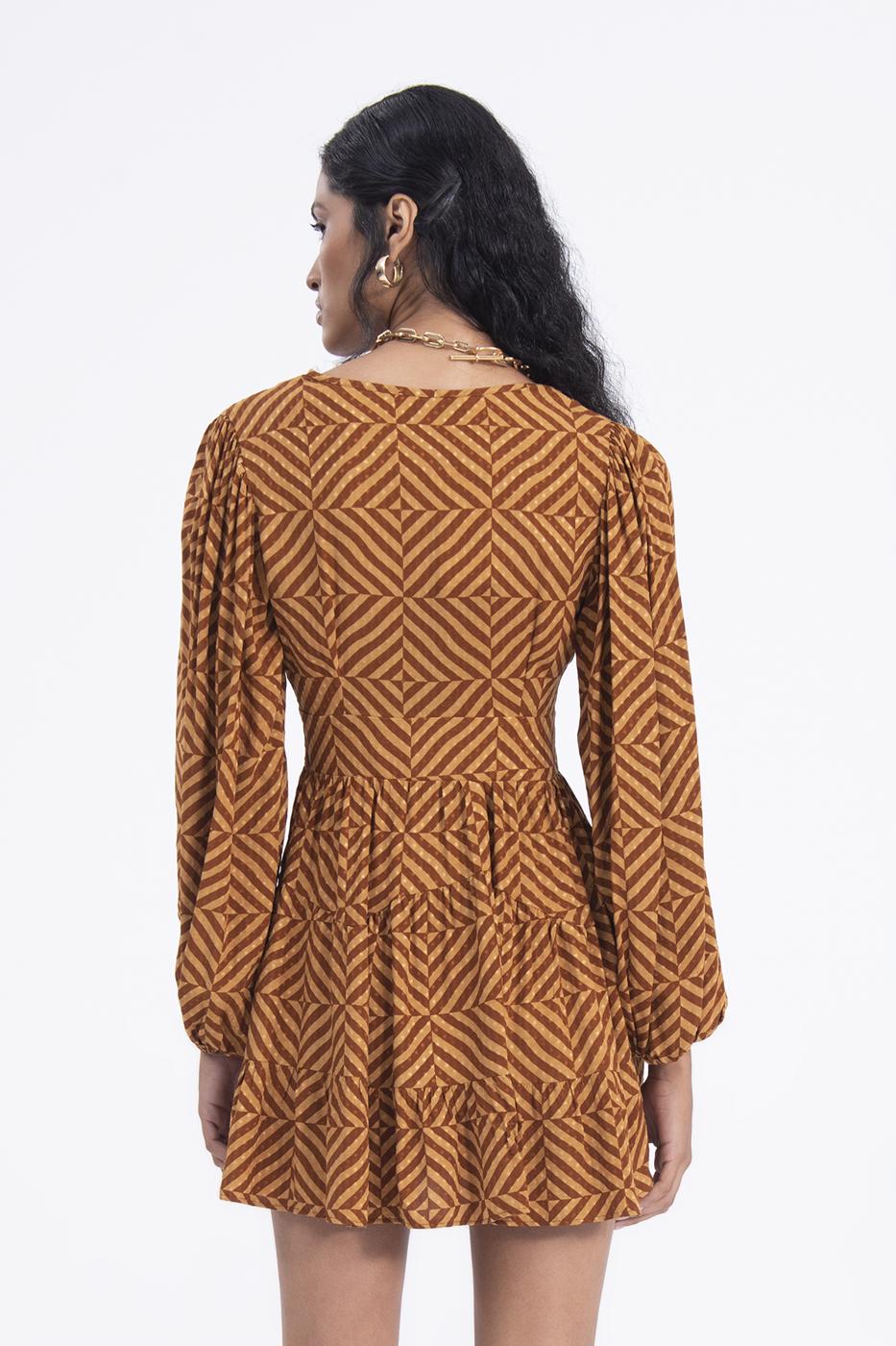 BSL Women Balloon sleeve mini dress - Las Maravillas