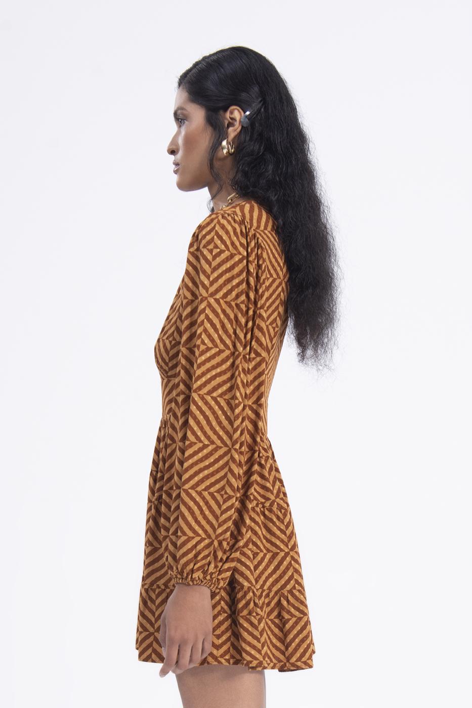 BSL Women Balloon sleeve mini dress - Las Maravillas