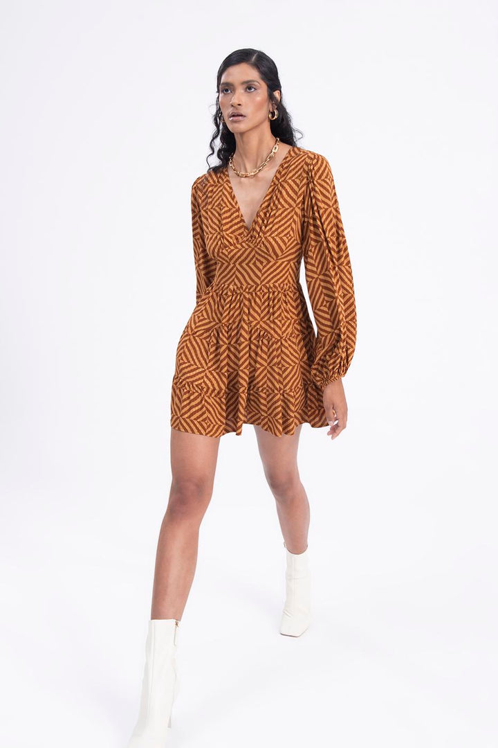 BSL Women Balloon sleeve mini dress - Las Maravillas
