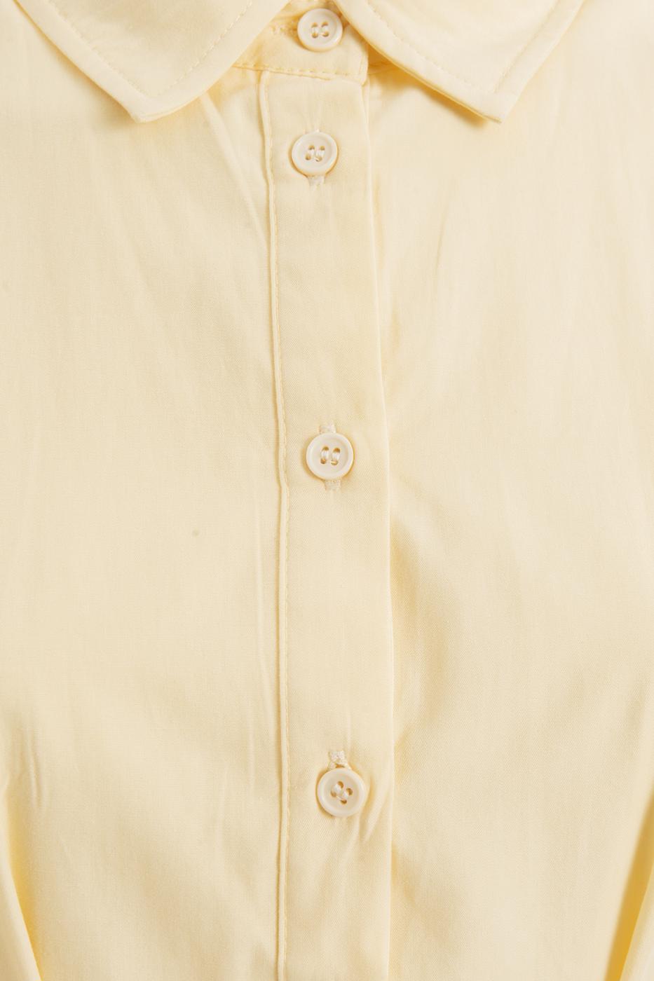 BSL Women Balloon Sleeve Mini Shirt Dress - Charlottetown