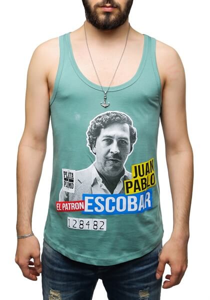 MDX Printed Tank Top Mint Green 2580 - Newark