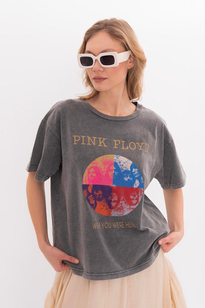 BSL Women Printed Basic Tshirt - Moortebeek