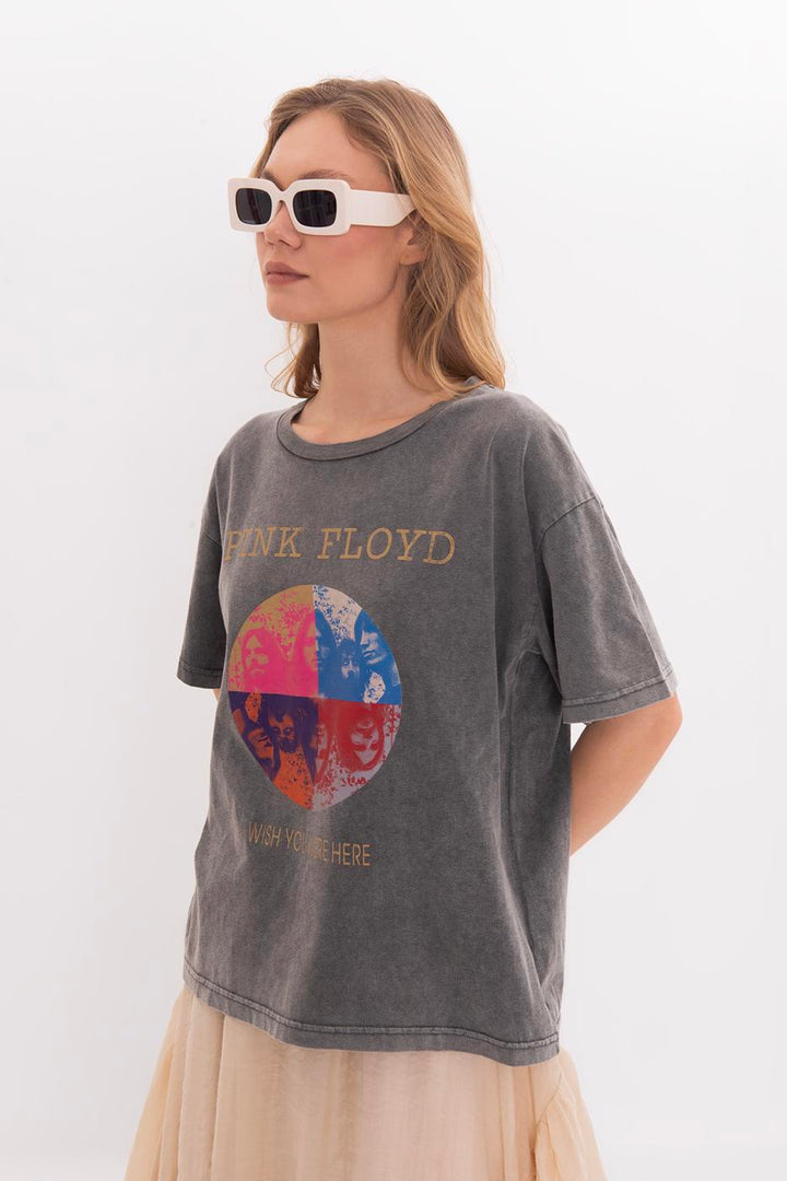 BSL Women Printed Basic Tshirt - Moortebeek