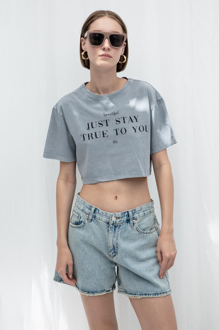 BSL Women Printed Crop Tshirt - Southfield