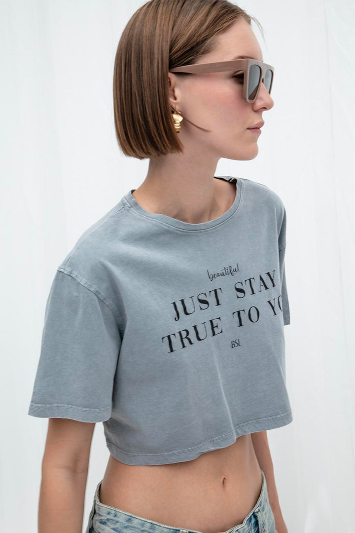 BSL Women Printed Crop Tshirt - Southfield