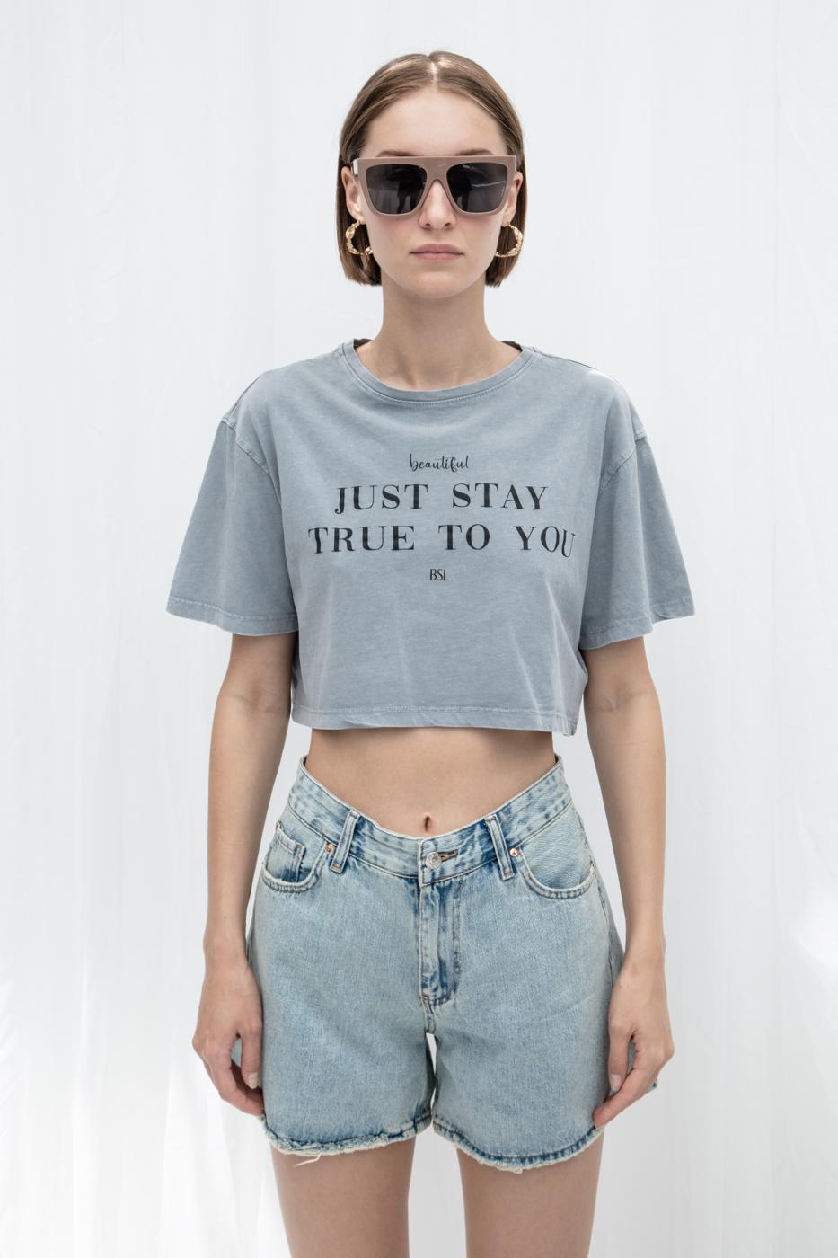 BSL Women Printed Crop Tshirt - Southfield