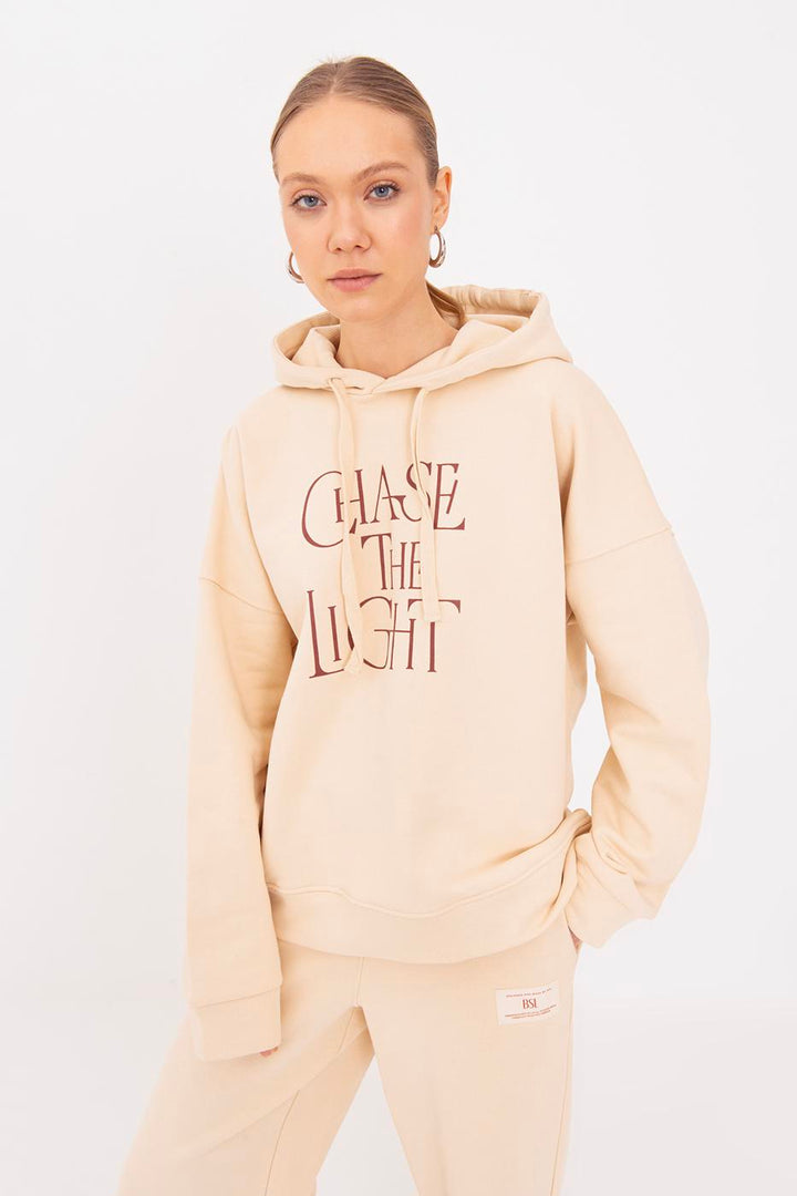 BSL Women Printed Hooded Sweatshirt - Council Bluffs