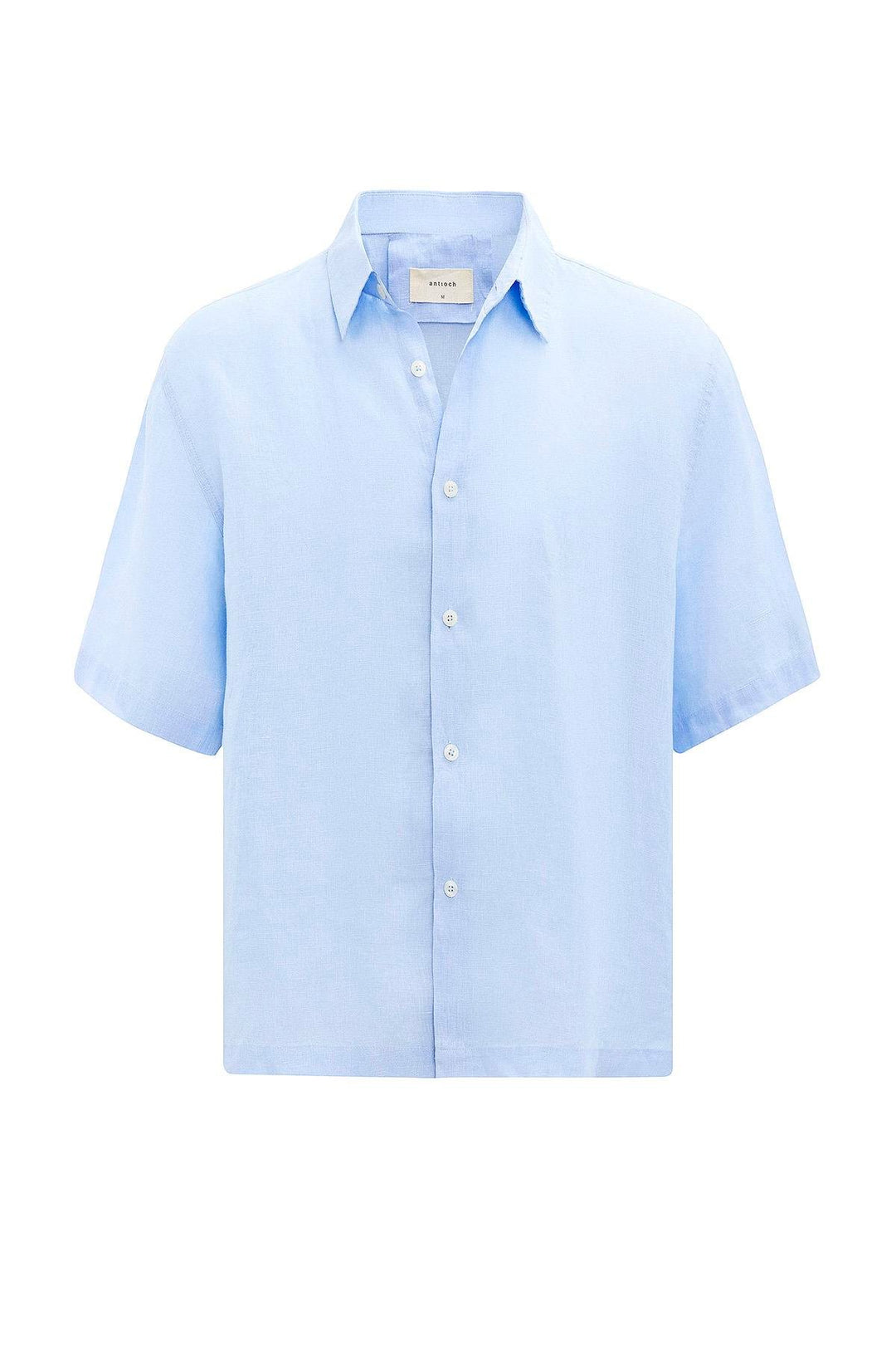 ANT Antioch Baby Blue 100% Linen Relaxed Fit Men's Shirt - Huber Heights