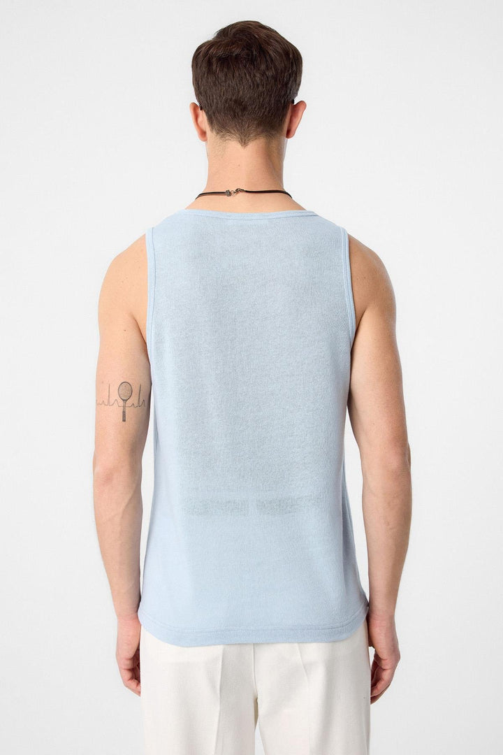 ANT Antioch Baby Blue Basic Boy Tank Top - Burnaby
