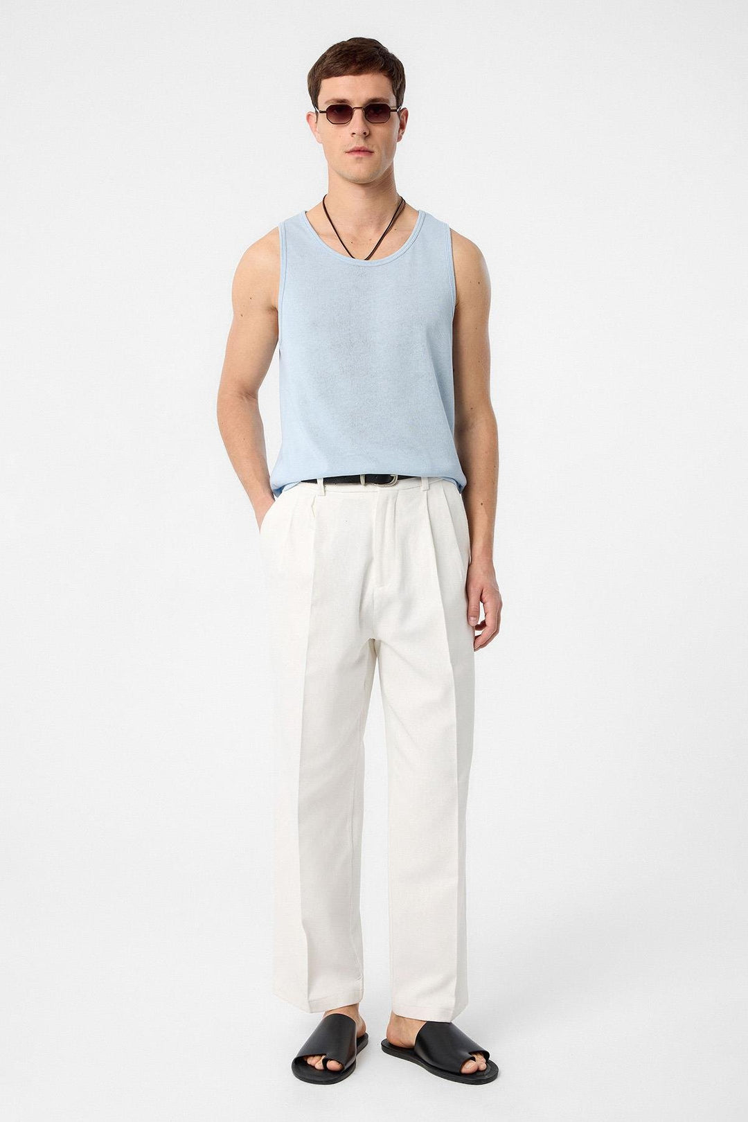 ANT Antioch Baby Blue Basic Boy Tank Top - Burnaby