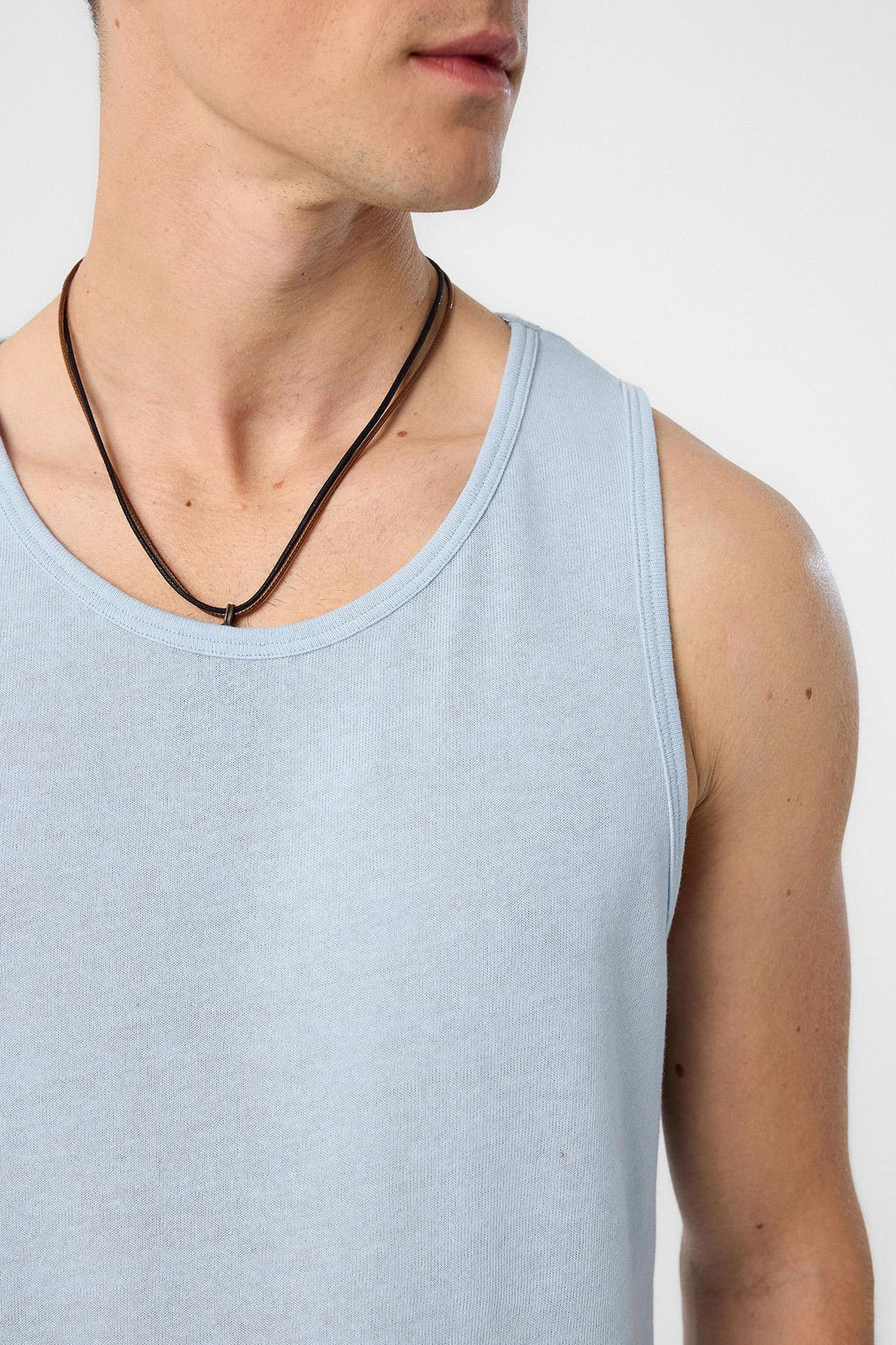 ANT Antioch Baby Blue Basic Boy Tank Top - Burnaby