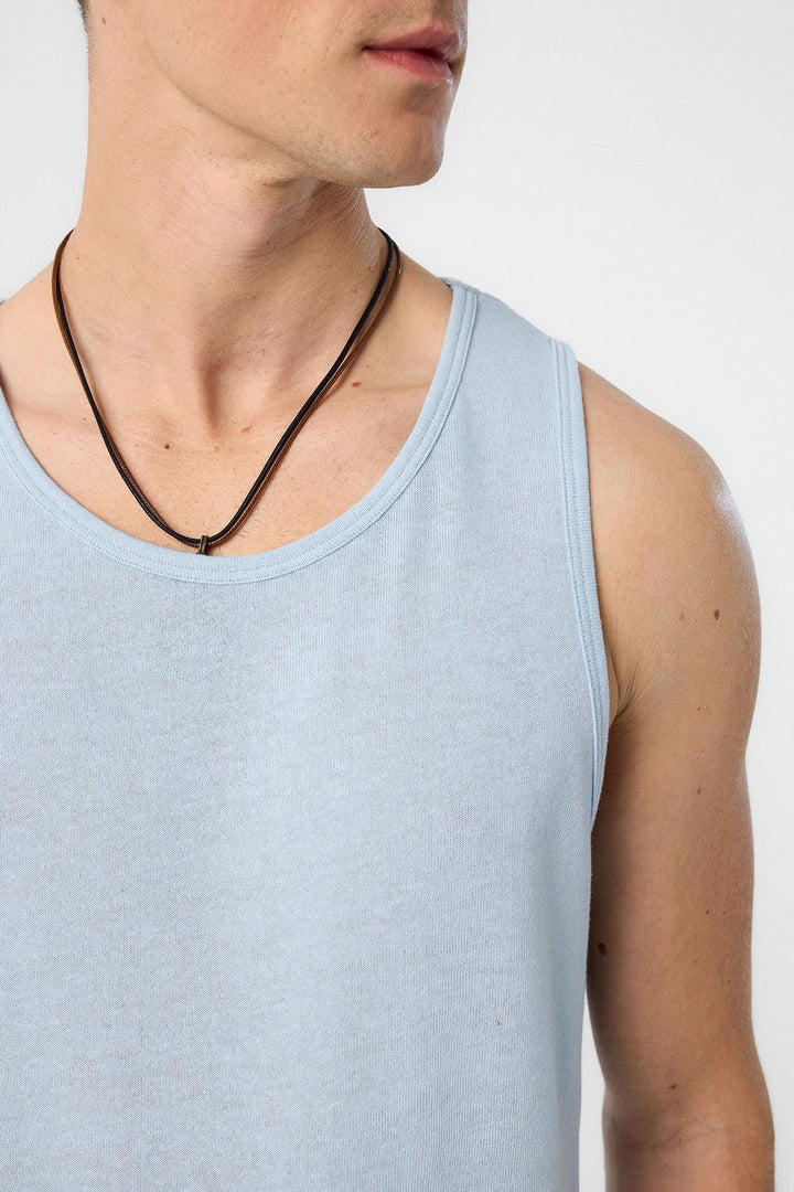 ANT Antioch Baby Blue Basic Boy Tank Top - Burnaby