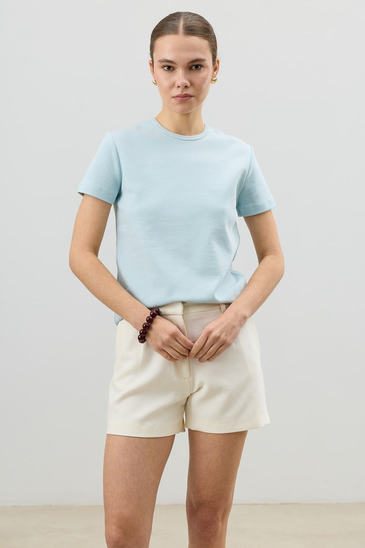 ANT Antioch Bebe Mavi Basic Kadın T-Shirt - Everett