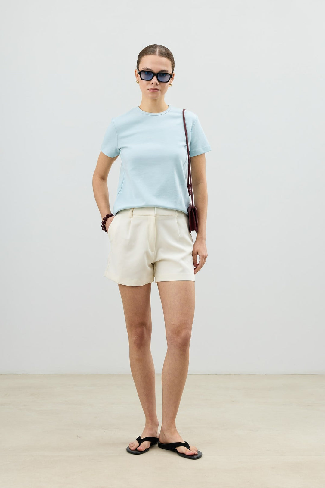 ANT Antioch Bebe Mavi Basic Kadın T-Shirt - Everett