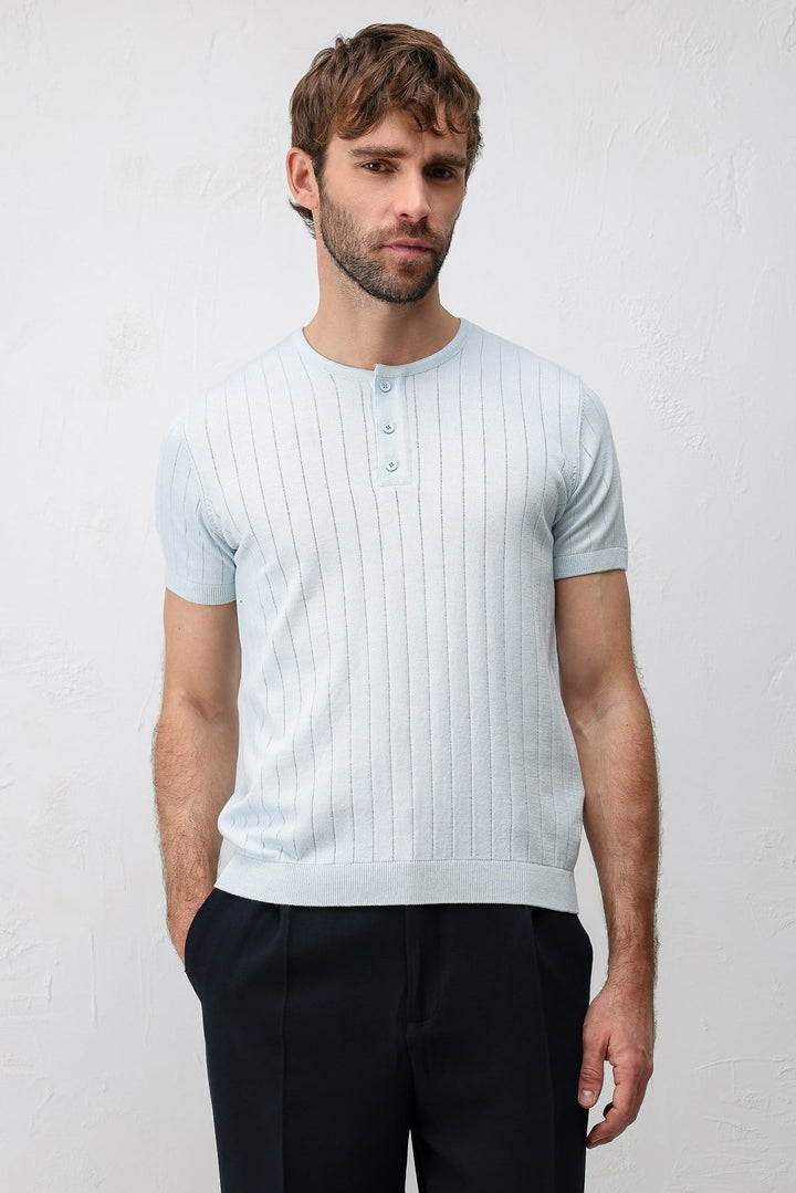 ANT Antioch Bebe Mavi Dokulu Erkek Triko T-Shirt - Apple Valley