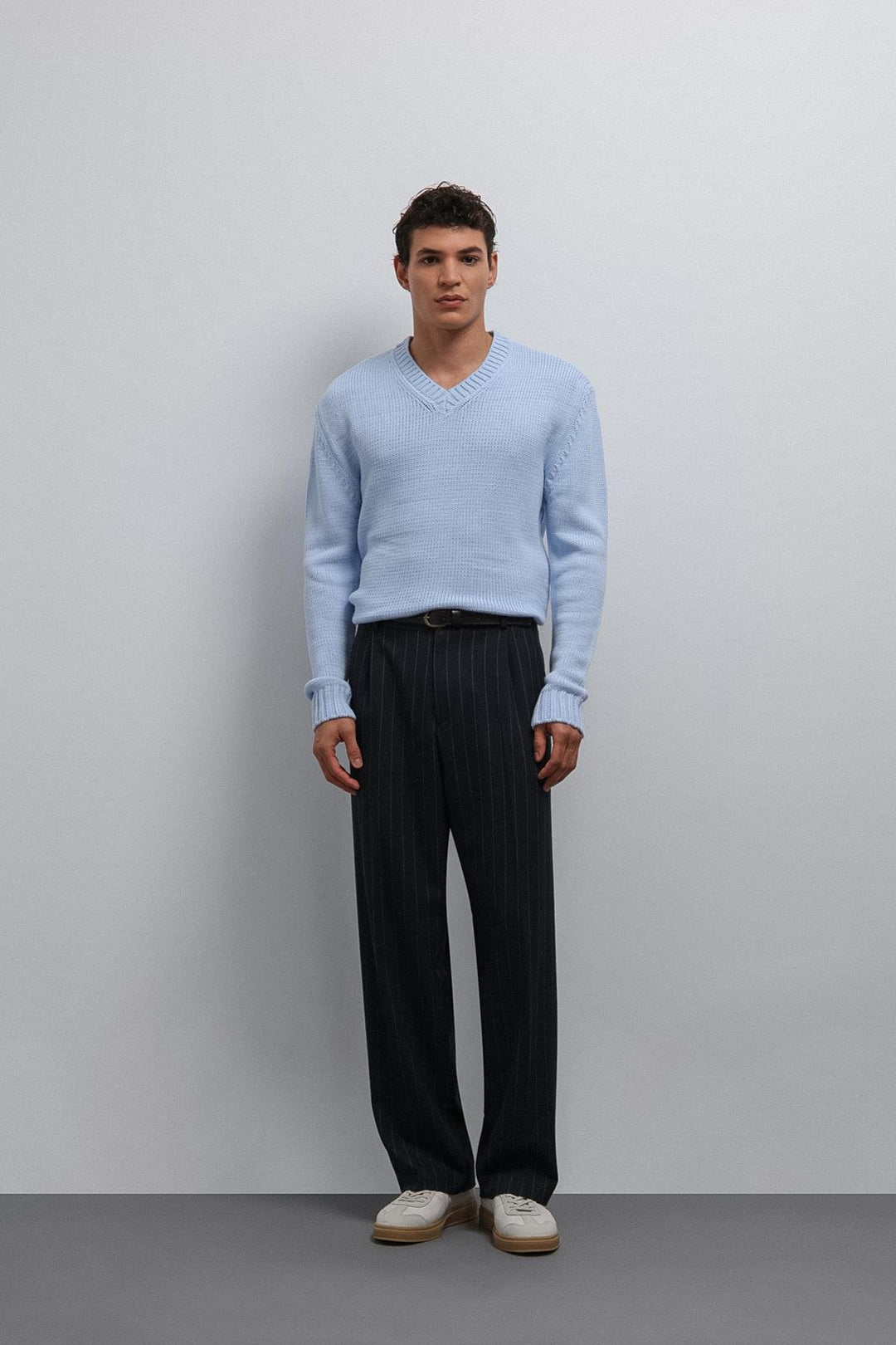 ANT Antioch Bebe Mavi Dokulu V Yaka Erkek Kazak - Blyth