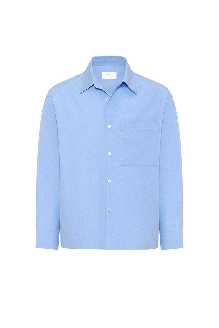 ANT Antioch Baby Blue Cotton Relaxed Fit Men's Shirt - Worksop