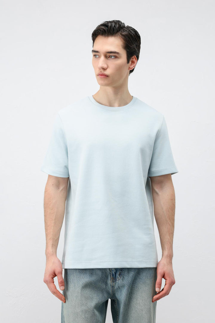 ANT Antioch Bebe Mavi Regular Fit Basic Erkek T-Shirt - Battipaglia