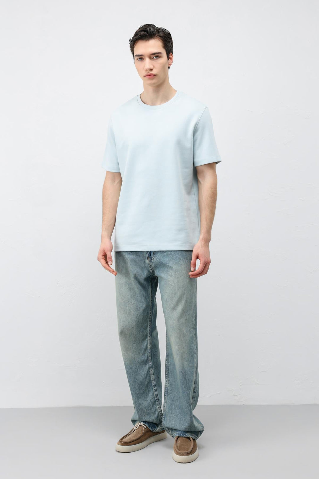 ANT Antioch Bebe Mavi Regular Fit Basic Erkek T-Shirt - Battipaglia