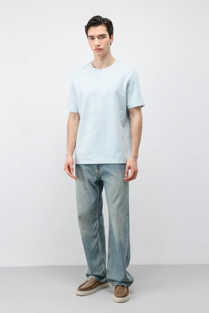 ANT Antioch Bebe Mavi Regular Fit Basic Erkek T-Shirt - Battipaglia
