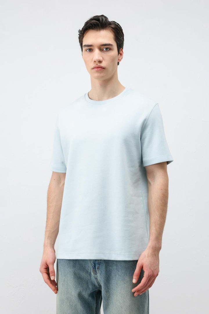 ANT Antioch Bebe Mavi Regular Fit Basic Erkek T-Shirt - Battipaglia
