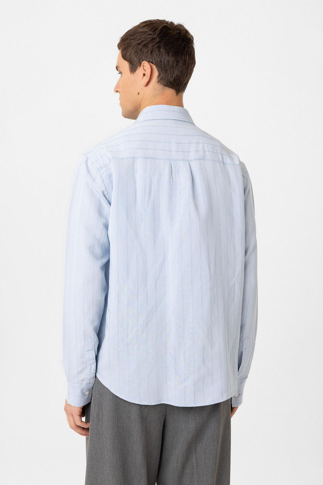 ANT Antioch Baby Blue Relax Fit Striped Men's Shirt - Mildura
