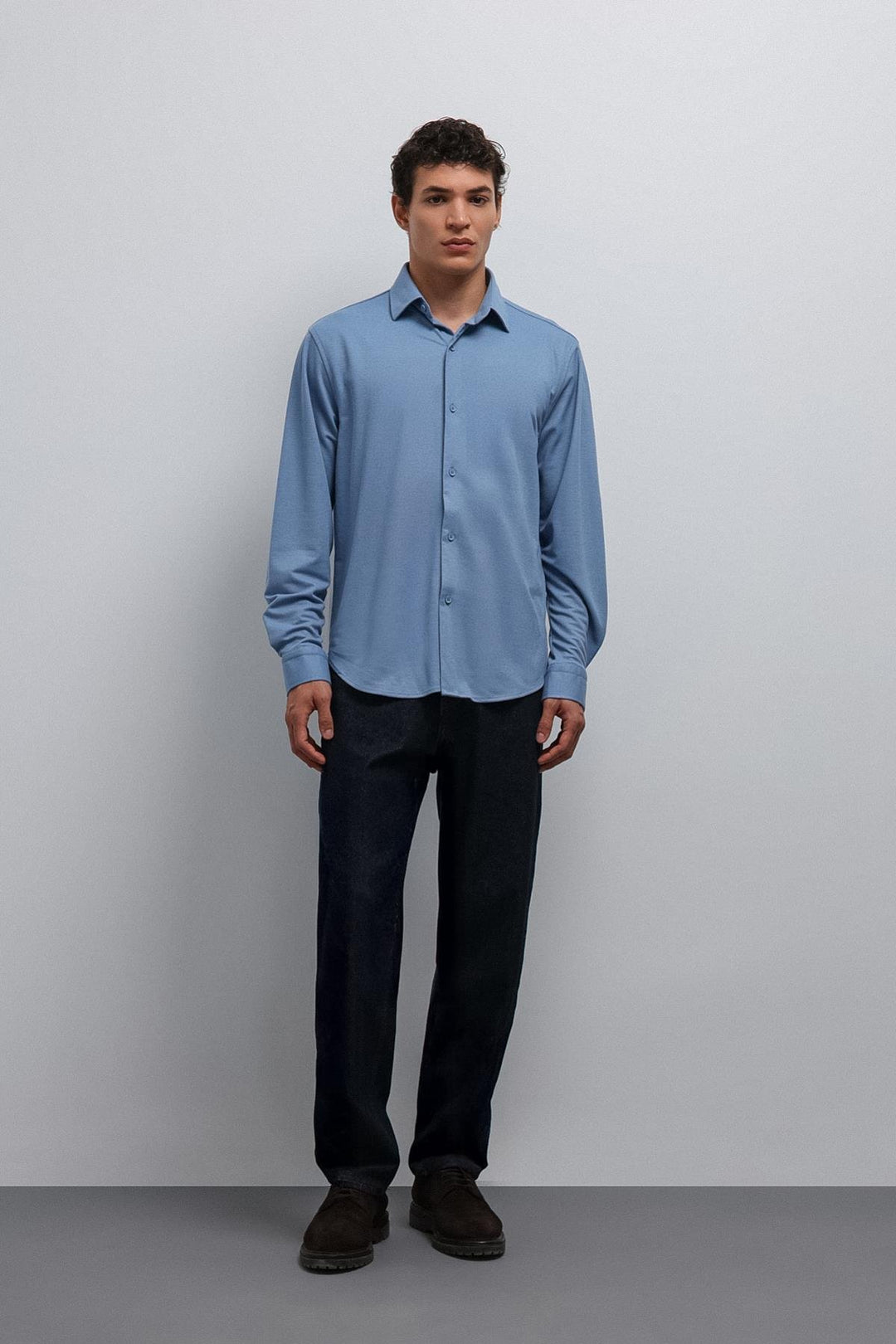 ANT Antioch Baby Blue Relax Fit Men's Shirt - De Bilt