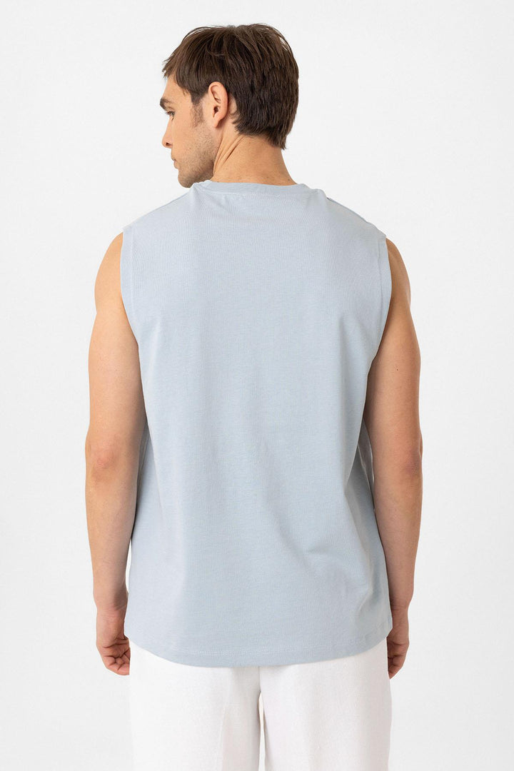 ANT Antioch Bebe Mavi Relaxed Fit Erkek Kolsuz T-Shirt - Monterrey
