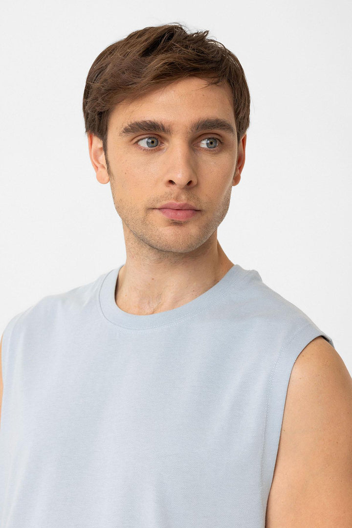 ANT Antioch Bebe Mavi Relaxed Fit Erkek Kolsuz T-Shirt - Monterrey