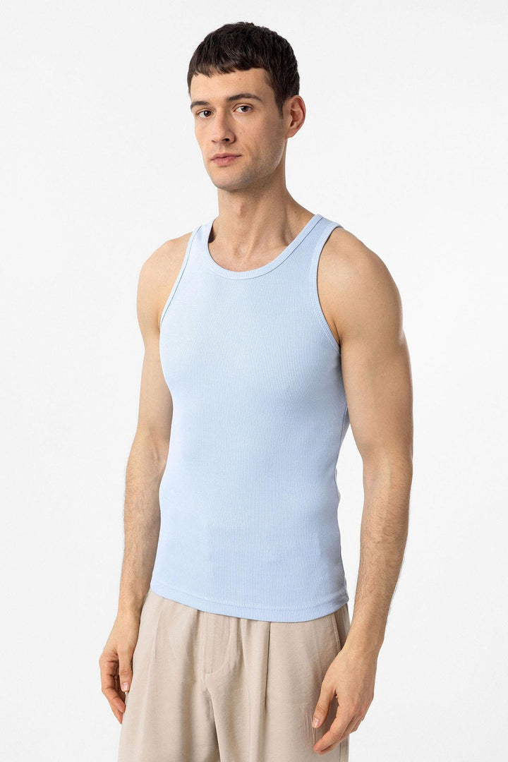 ANT Antioch Baby Blue Slim Fit Men's Tank Top - Tamarac