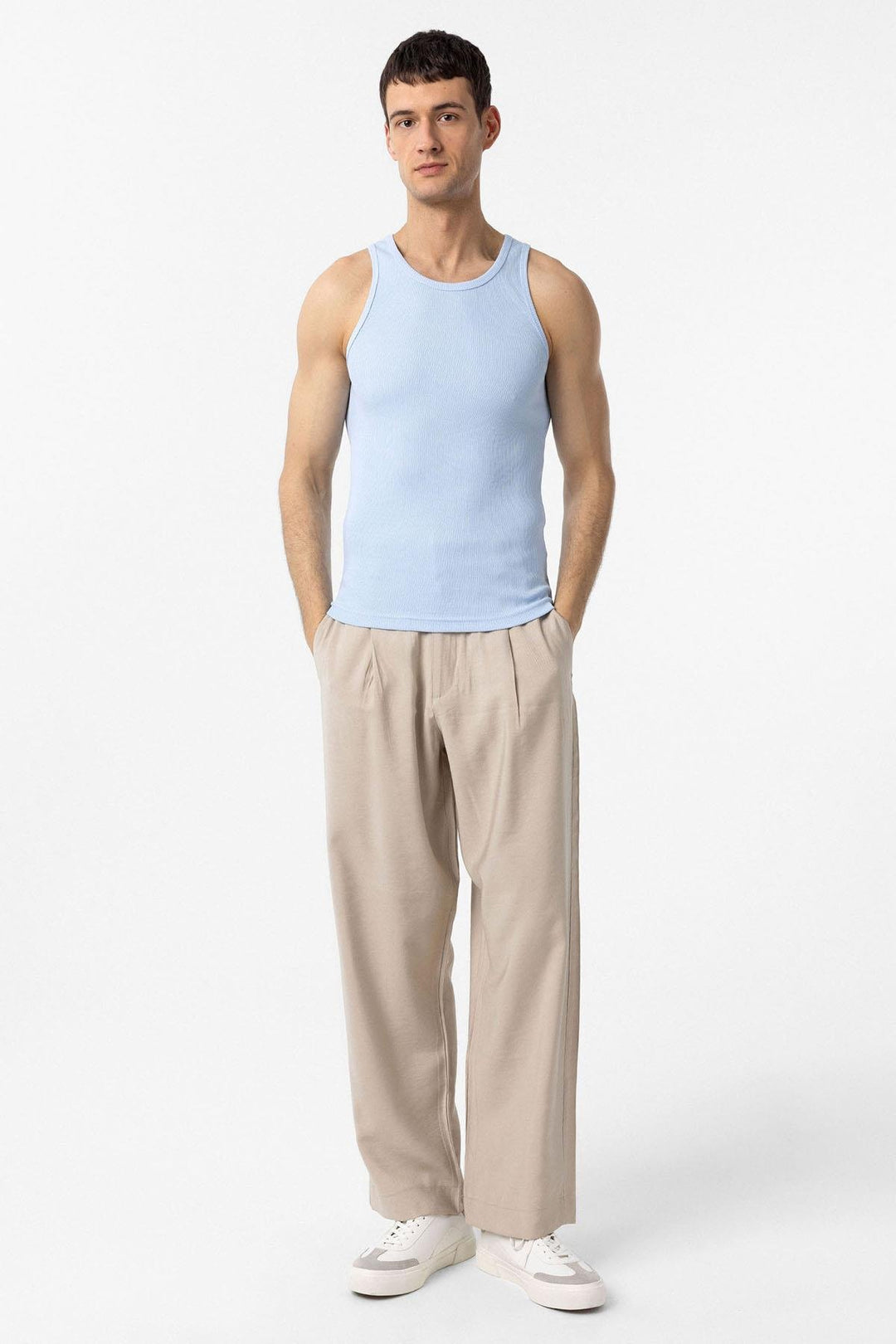 ANT Antioch Baby Blue Slim Fit Men's Tank Top - Tamarac