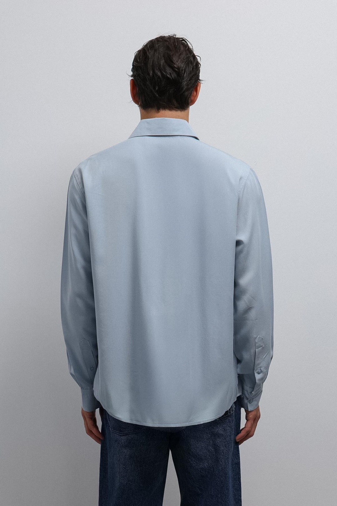 ANT Antioch Baby Blue Technical Regular Fit Men's Shirt - Chieri