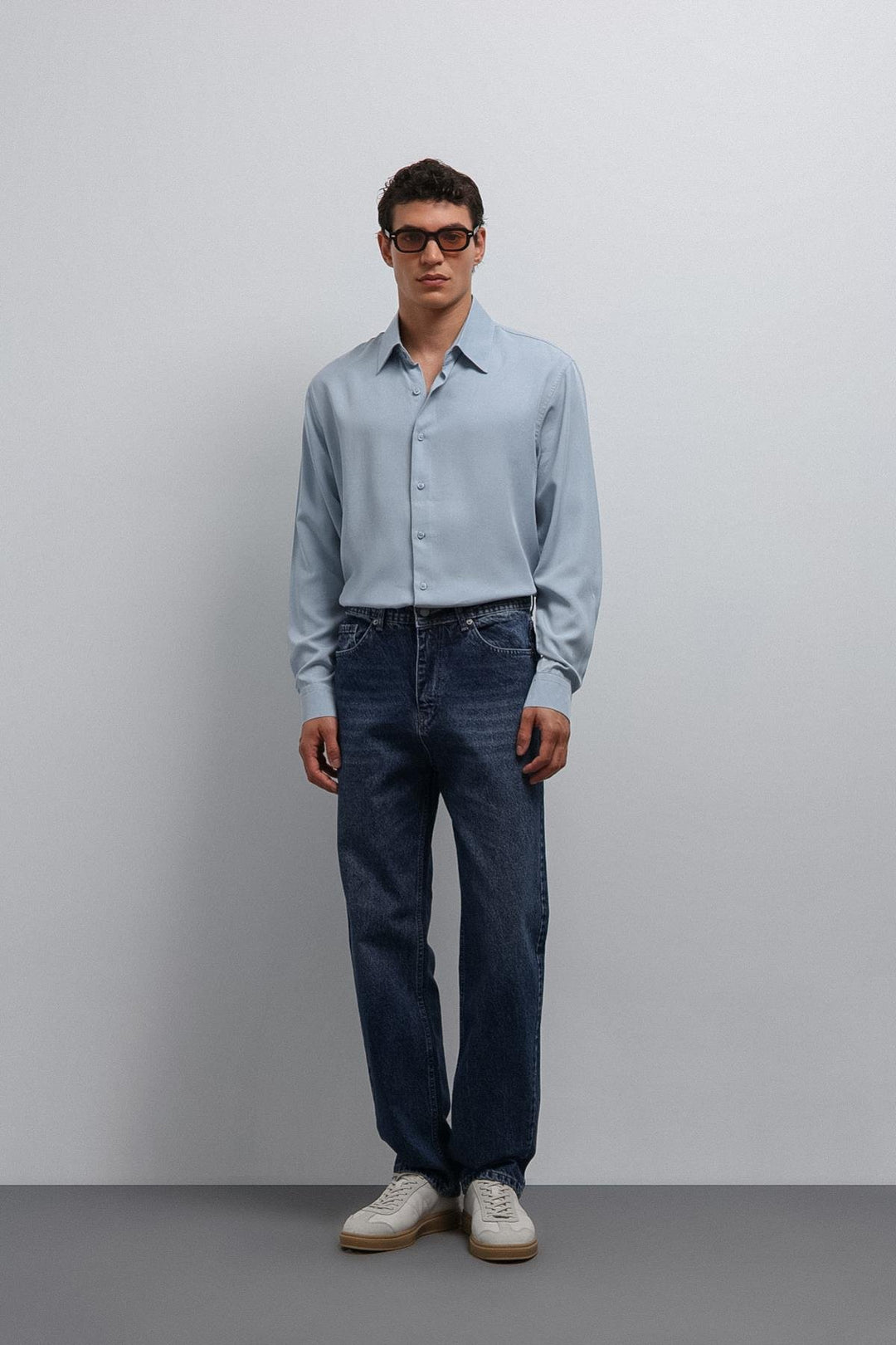 ANT Antioch Baby Blue Technical Regular Fit Men's Shirt - Chieri