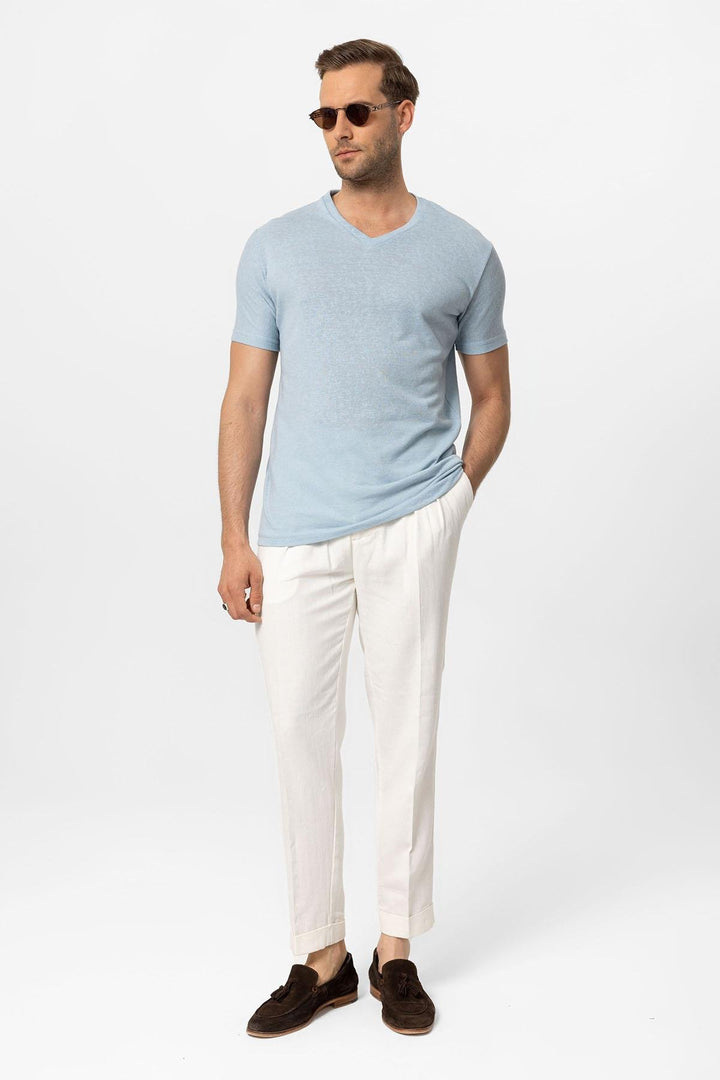 ANT V-Neck Basic Men's T-Shirt - La Rochelle