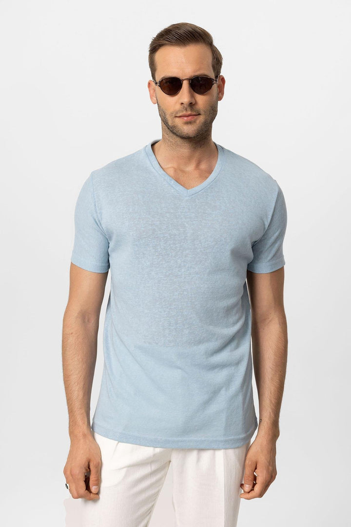 ANT V-Neck Basic Men's T-Shirt - La Rochelle
