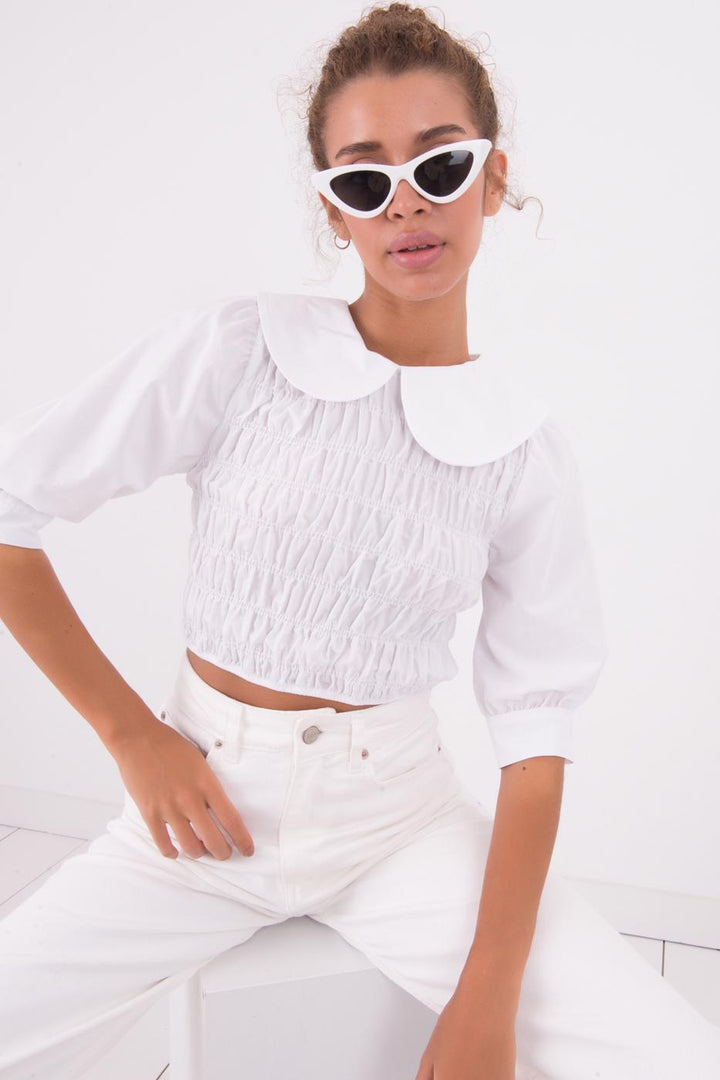 BSL Women Baby Collar Blouse - Ixtlahuaca