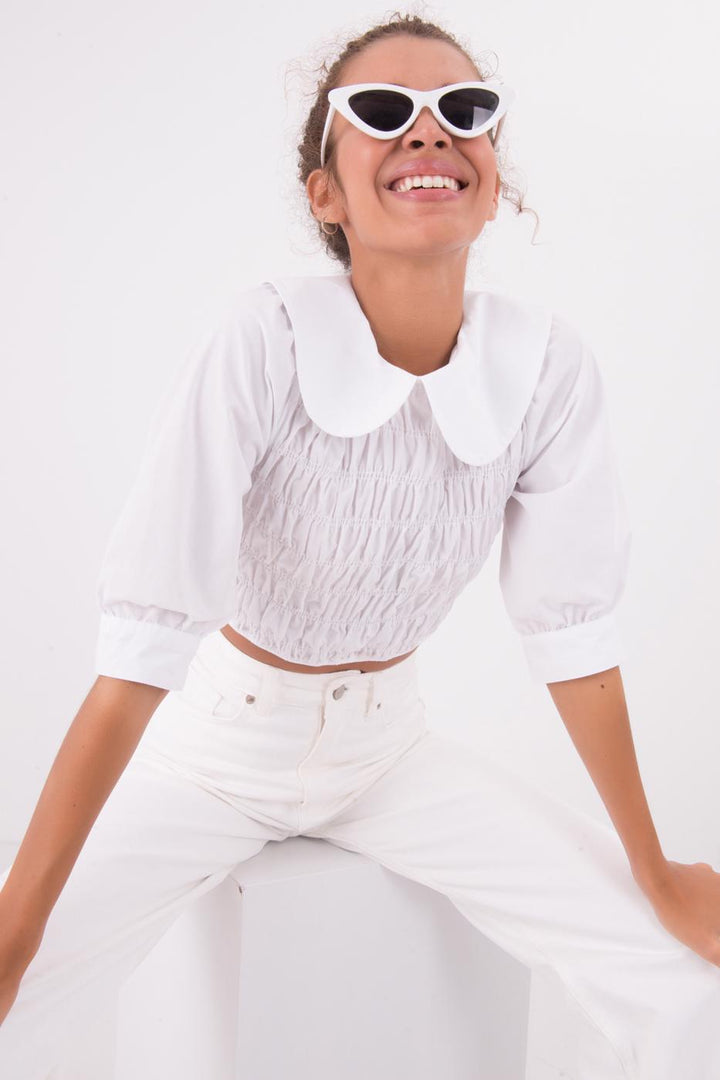 BSL Women Baby Collar Blouse - Ixtlahuaca