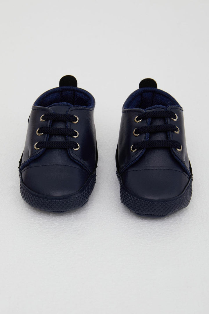 BRE Bebecino Erkek Bebek Patik Ayakkabı Deri Armalı 189 Numara, Lacivert - La Rochelle