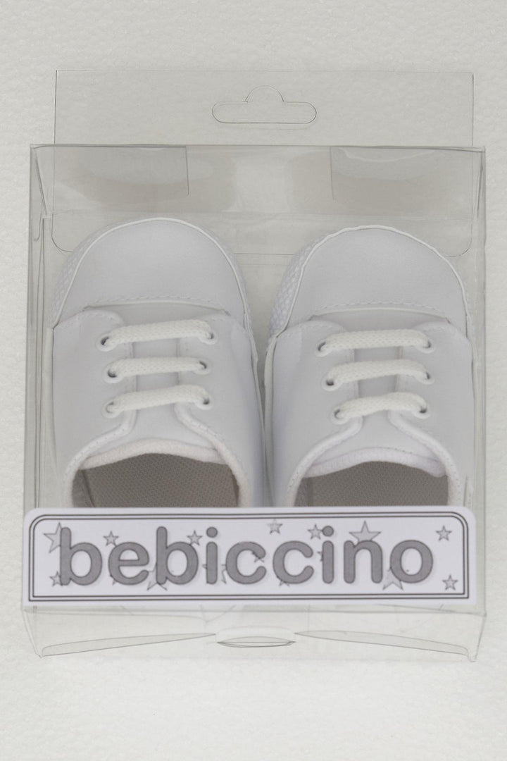 BRE Girl Baby Booties Leather Embroidered 189 Size, White - El Dorado Hills