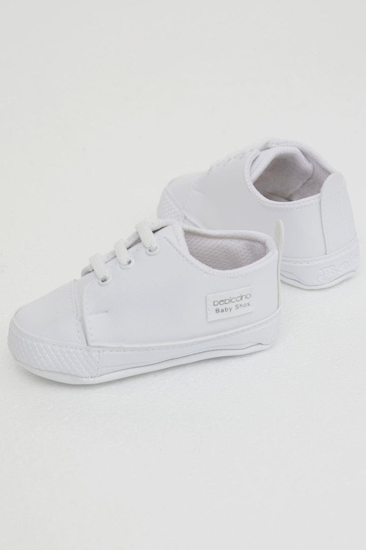BRE Girl Baby Booties Leather Embroidered 189 Size, White - El Dorado Hills
