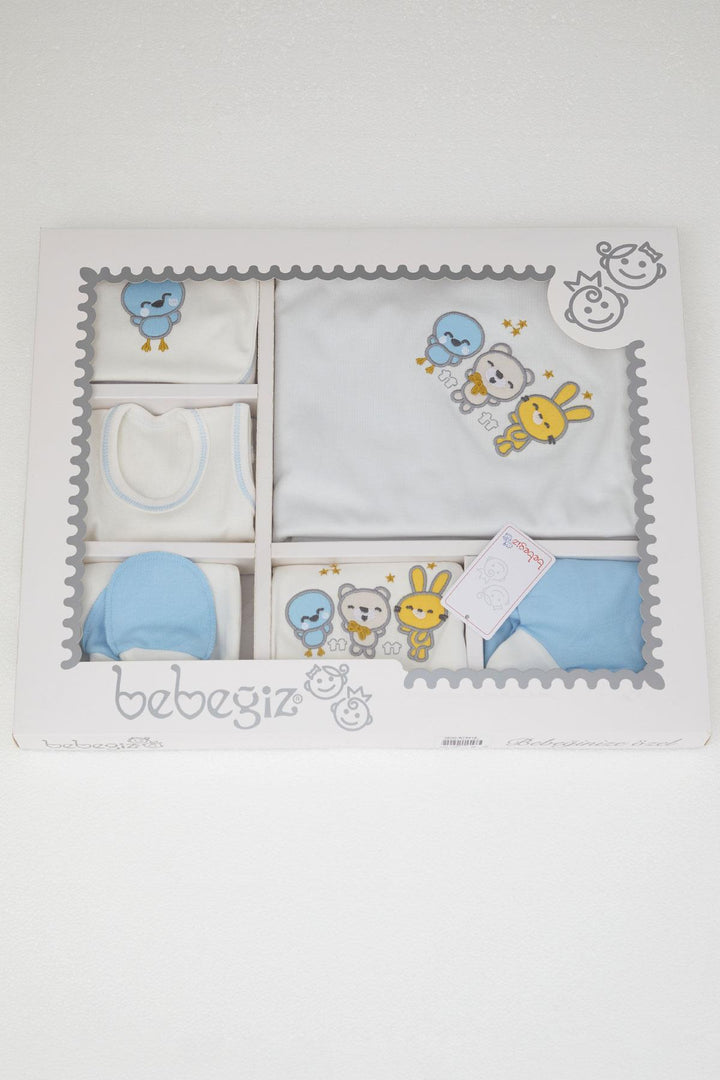 BRE Our baby (Breeze) Boy Baby Hospital Exit 10 Cute Animals Embroidered 0-3 Months, White - Liepāja