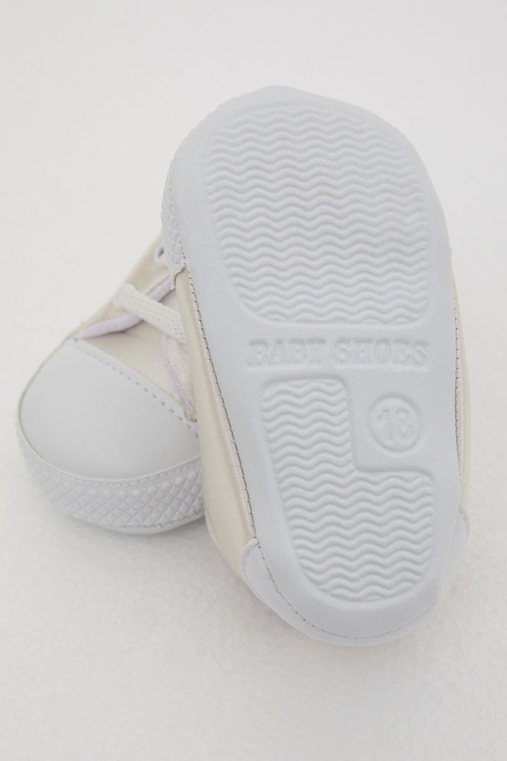 BRE Bebiccino Baby Boy Sock Shoes Basic A Size 189, Ecru - Agualva