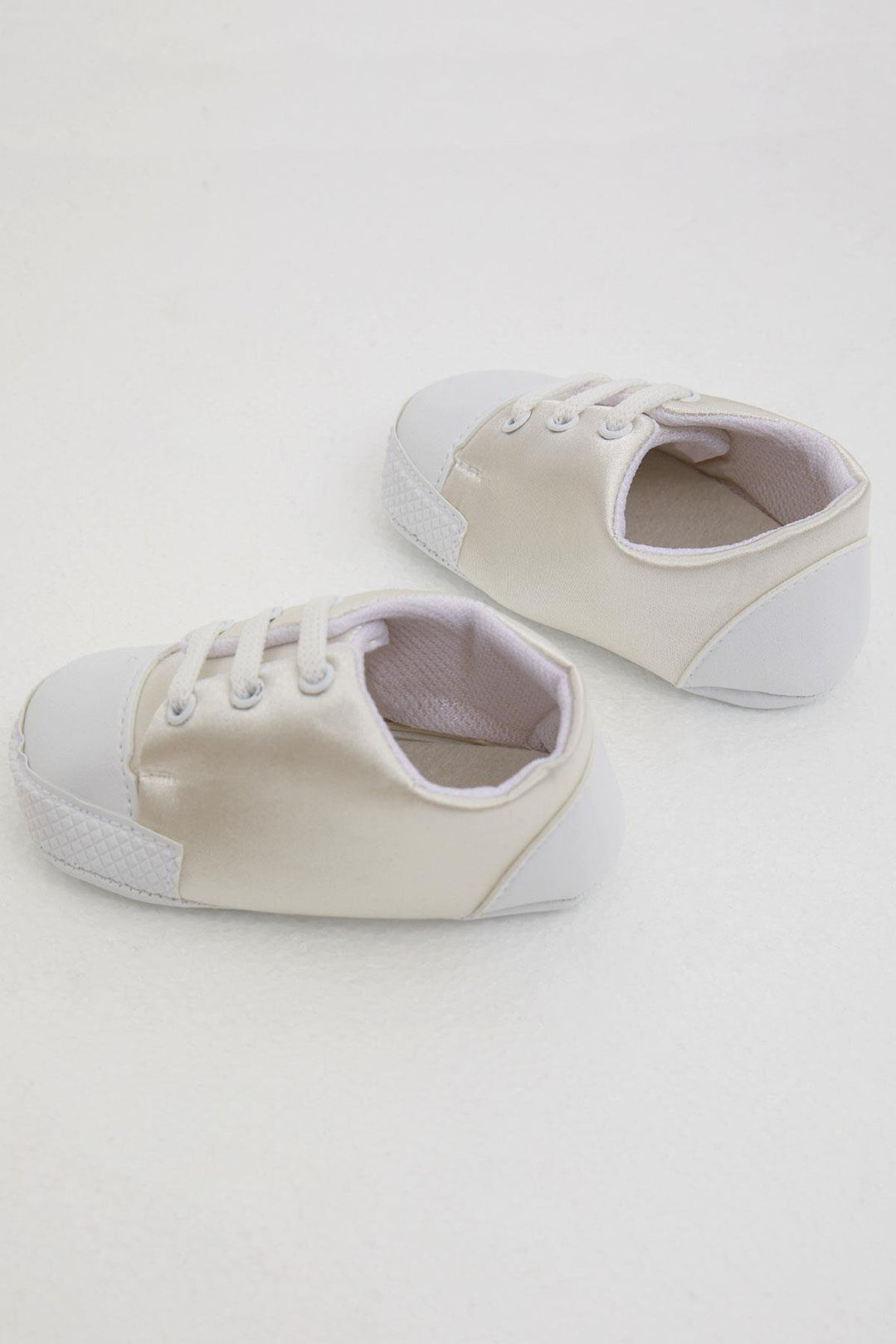 BRE Bebiccino Baby Boy Sock Shoes Basic A Size 189, Ecru - Agualva