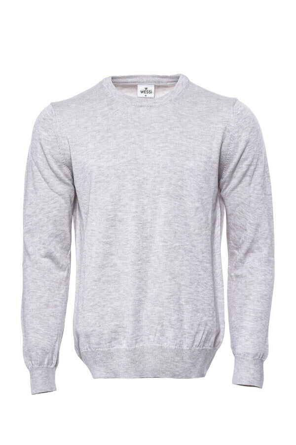 WSS Beige Crew Neck Sweater  - Baldwin Park