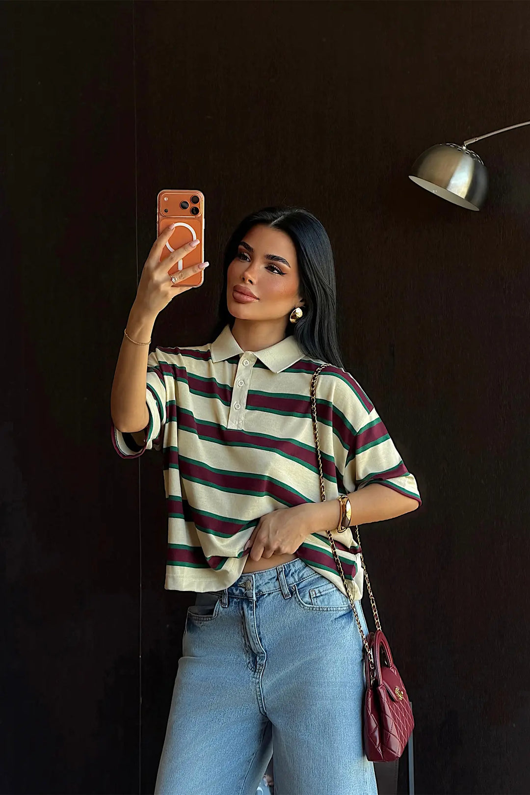 EYY Women Beige Striped T-shirt - Schwäbisch Hall