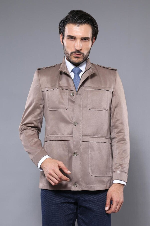 WSS Men's Beige Trench Coat  - Myrtle Beach