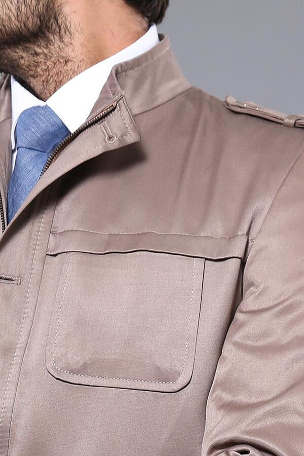 WSS Men's Beige Trench Coat  - Myrtle Beach