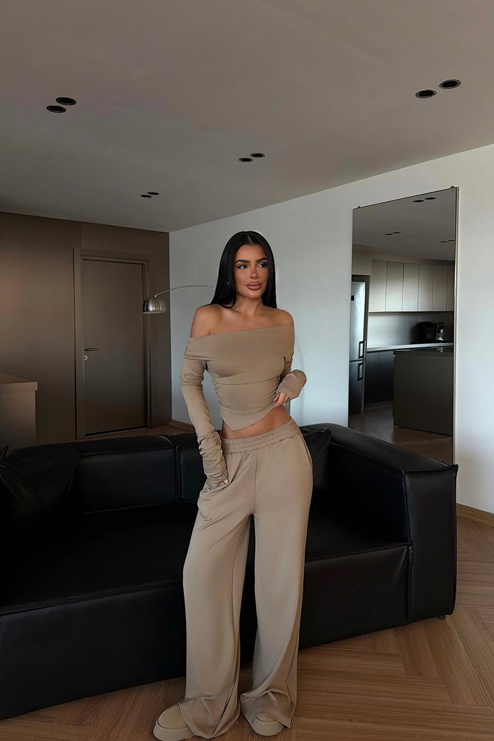 EYY Women Beige Trouser Set - San Miguel de Allende